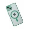 USLUCAN ALIŞVERİŞ Apple iPhone 14 Plus Kılıf Magneticsafe Lazer Silikon - Haki Yeşil