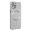 USLUCAN ALIŞVERİŞ Apple iPhone 14 Plus Kılıf Moshi Lens Magneticsafe Silikon - Gümüş