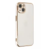 USLUCAN ALIŞVERİŞ Apple iPhone 14 Plus Kılıf Volet Silikon - Beyaz