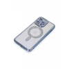 USLUCAN ALIŞVERİŞ Apple iPhone 14 Pro Kılıf Joke Simli Magneticsafe Kılıf - Mavi