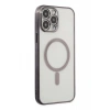 USLUCAN ALIŞVERİŞ Apple iPhone 14 Pro Kılıf Magneticsafe Lazer Silikon - Siyah
