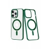 USLUCAN ALIŞVERİŞ Apple iPhone 14 Pro Max Kılıf Element Magneticsafe Sert Kapak - Köknar Yeşili