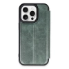 USLUCAN ALIŞVERİŞ Apple iPhone 14 Pro Max Kılıf Flip Cover - Koyu Yeşil