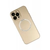USLUCAN ALIŞVERİŞ Apple iPhone 14 Pro Max Kılıf Jack Magneticsafe Lens Silikon - Gold