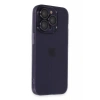 USLUCAN ALIŞVERİŞ Apple iPhone 14 Pro Max Kılıf Luko Lens Silikon - Siyah