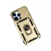 USLUCAN ALIŞVERİŞ Apple iPhone 14 Pro Max Kılıf Pars Lens Yüzüklü Silikon - Gold