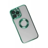 USLUCAN ALIŞVERİŞ Apple iPhone 14 Pro Max Kılıf Slot Silikon - Köknar Yeşili