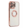 USLUCAN ALIŞVERİŞ Apple iPhone 14 Pro Max Kılıf Slot Silikon - Rose Gold