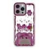 USLUCAN ALIŞVERİŞ Apple iPhone 14 Pro Max Kılıf Sweet Desenli Silikon Kapak - Pembe