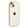 USLUCAN ALIŞVERİŞ Apple iPhone 15 Lensli Silikon - Gold