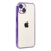 USLUCAN ALIŞVERİŞ Apple iPhone 15 Lensli Silikon - Mor