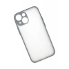 USLUCAN ALIŞVERİŞ Apple iPhone 15 Plus Kılıf Montreal Silikon Kapak - Gri