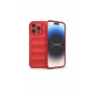 USLUCAN ALIŞVERİŞ Apple iPhone 15 Pro Kılıf Optimum Silikon - Kırmızı