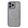 USLUCAN ALIŞVERİŞ Apple iPhone 15 Pro Kılıf Room Magneticsafe Silikon - Lila