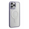 USLUCAN ALIŞVERİŞ Apple iPhone 15 Pro Max Kılıf Room Magneticsafe Silikon - Lila
