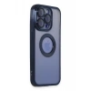 USLUCAN ALIŞVERİŞ Apple iPhone 15 Pro Max Kılıf Slot Silikon - Lacivert