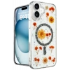 USLUCAN ALIŞVERİŞ Apple iPhone 16 Kılıf Daisy Simli Magsafe Kapak - Siyah
