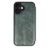 USLUCAN ALIŞVERİŞ Apple iPhone 16 Kılıf Flip Cover - Koyu Yeşil