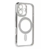 USLUCAN ALIŞVERİŞ Apple iPhone 16 Kılıf Joke Simli Magneticsafe Kılıf - Gümüş