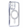 USLUCAN ALIŞVERİŞ Apple iPhone 16 Kılıf Joke Simli Magneticsafe Kılıf - Mavi