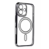 USLUCAN ALIŞVERİŞ Apple iPhone 16 Kılıf Joke Simli Magneticsafe Kılıf - Siyah