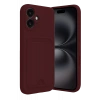 USLUCAN ALIŞVERİŞ Apple iPhone 16 Kılıf Kelvin Kartvizitli Silikon - Bordo