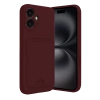 USLUCAN ALIŞVERİŞ Apple iPhone 16 Kılıf Kelvin Kartvizitli Silikon - Bordo