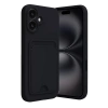 USLUCAN ALIŞVERİŞ Apple iPhone 16 Kılıf Kelvin Kartvizitli Silikon - Siyah