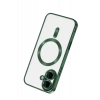 USLUCAN ALIŞVERİŞ Apple iPhone 16 Kılıf Kross Magneticsafe Kapak - Koyu Yeşil