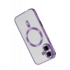 USLUCAN ALIŞVERİŞ Apple iPhone 16 Kılıf Kross Magneticsafe Kapak - Mor
