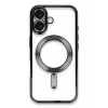 USLUCAN ALIŞVERİŞ Apple iPhone 16 Kılıf Kross Magneticsafe Kapak - Siyah