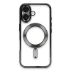 USLUCAN ALIŞVERİŞ Apple iPhone 16 Kılıf Kross Magneticsafe Kapak - Siyah