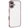 USLUCAN ALIŞVERİŞ Apple iPhone 16 Kılıf Lensli Silikon - Pembe