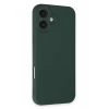 USLUCAN ALIŞVERİŞ Apple iPhone 16 Plus Kılıf First Silikon - Koyu Yeşil
