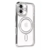 USLUCAN ALIŞVERİŞ Apple iPhone 16 Plus Kılıf Joke Simli Magneticsafe Kılıf - Gri
