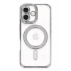 USLUCAN ALIŞVERİŞ Apple iPhone 16 Plus Kılıf Joke Simli Magneticsafe Kılıf - Gümüş
