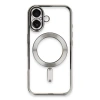 USLUCAN ALIŞVERİŞ Apple iPhone 16 Plus Kılıf Kross Magneticsafe Kapak - Gümüş