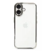 USLUCAN ALIŞVERİŞ Apple iPhone 16 Plus Kılıf Lensli Silikon - Gümüş