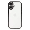 USLUCAN ALIŞVERİŞ Apple iPhone 16 Plus Kılıf Lensli Silikon - Siyah