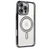 USLUCAN ALIŞVERİŞ Apple iPhone 16 Pro Kılıf Joke Simli Magneticsafe Kılıf - Siyah