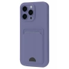 USLUCAN ALIŞVERİŞ Apple iPhone 16 Pro Kılıf Kelvin Kartvizitli Silikon - Lila