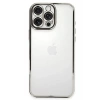 USLUCAN ALIŞVERİŞ Apple iPhone 16 Pro Kılıf Lensli Silikon - Gümüş
