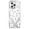 USLUCAN ALIŞVERİŞ Apple iPhone 16 Pro Max Floral Magsafe Kapak - Beyaz