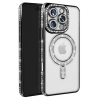 USLUCAN ALIŞVERİŞ Apple iPhone 16 Pro Max Kılıf Joke Simli Magneticsafe Kılıf - Siyah