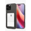 USLUCAN ALIŞVERİŞ Apple iPhone 16 Pro Max Kılıf Kart Şeffaf Silikon - Şeffaf