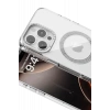 USLUCAN ALIŞVERİŞ Apple iPhone 16 Pro Max Tash Diamond Magsafe Kapak - Beyaz