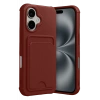 USLUCAN ALIŞVERİŞ Apple iPhone 17 Kelvin Kartvizitli Silikon - Bordo