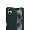 USLUCAN ALIŞVERİŞ Apple iPhone 17 Kelvin Kartvizitli Silikon - Koyu Yeşil