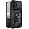 USLUCAN ALIŞVERİŞ Apple iPhone 17 Pars Lens Yüzüklü Silikon - Siyah