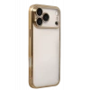 USLUCAN ALIŞVERİŞ Apple iPhone 17 Pro Max Lensli Silikon - Gold